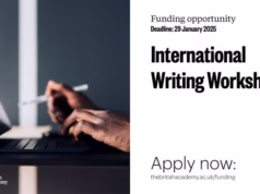 British Academy International Writing Workshops 2025 (up to £30,000)
