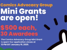 Comics Advocacy Group (CAG) Mini Grant 2025 ($500 grant)