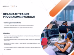 Amali Tech Graduate Trainee Programme 2025 for young Rwandans.