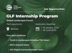 Global Landscapes Forum (GLF) Internship Program 2025 (Paid Internship)