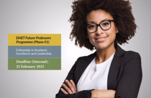 DHET Future Professors Programme 2025 for early and mid-career academics