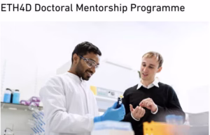 Engineering for Development (ETH4D) Doctoral Mentorship Program 2025/2026 (Fully Funded to ETH Zurich, Switzerland)