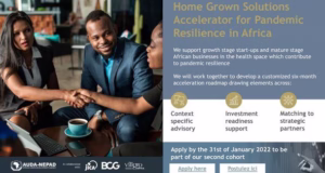 AUDA-NEPAD’s Home Grown Solutions Accelerator for Pandemic Resilience cohort 5.