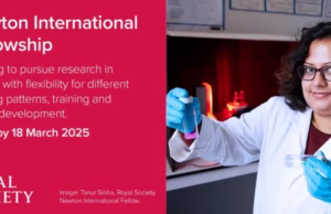 Royal Society Newton International Fellowship 2025 (up to £280,000)