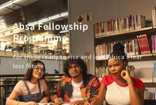 Absa Fellowship Programme 2026 for Undergraduate Studies in South Africa (Fully-funded) absa-fellowship-programme-2026-for-undergraduate-studies-in-south-africa-(fully-funded)