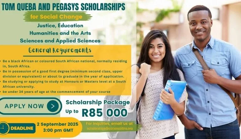 tom-queba-and-pegasys-scholarships-for-social-change-2026-for-south-africans-(up-to-r85,000)