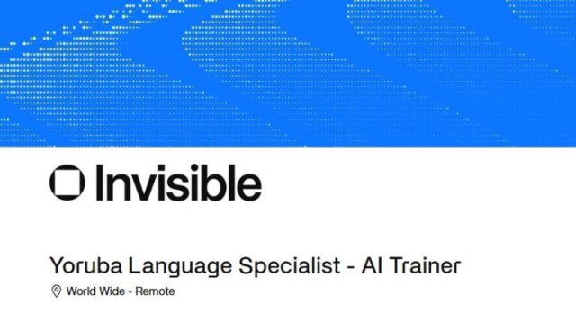 hot-job:-yoruba-language-specialist-–-ai-trainer