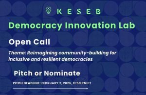 Keseb Democracy Innovation Lab 2026 ($10,000 in seed funding) keseb-democracy-innovation-lab-2026-($10,000-in-seed-funding)