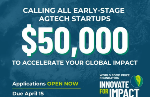 Innovate for Impact Challenge: Driving AgTech Innovation 2026 ($50,000 prize) innovate-for-impact-challenge:-driving-agtech-innovation-2026-($50,000-prize)
