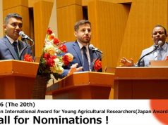Japan International Award for Young Agricultural Researchers 2026 ($5,000 prize) japan-international-award-for-young-agricultural-researchers-2026-($5,000-prize)