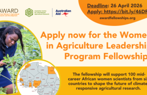 AWARD Women in Agriculture Leadership Program Fellowship 2026 for the Africa-Australia Partnership for Climate Responsive Agriculture award-women-in-agriculture-leadership-program-fellowship-2026-for-the-africa-australia-partnership-for-climate-responsive-agriculture
