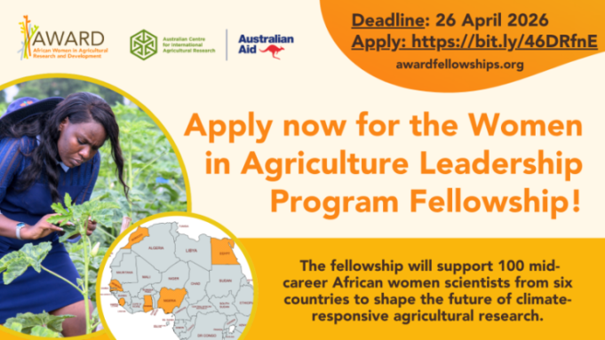 award-women-in-agriculture-leadership-program-fellowship-2026-for-the-africa-australia-partnership-for-climate-responsive-agriculture