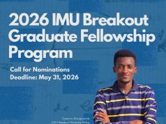 IMU Breakout Graduate Fellowship Program 2026 (up to $10,000) imu-breakout-graduate-fellowship-program-2026-(up-to-$10,000)