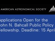 John N. Bahcall Public Policy Fellowship 2026 john-n.-bahcall-public-policy-fellowship-2026