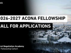 Arms Control Negotiation Academy (ACONA) Fellowship 2026-2027 arms-control-negotiation-academy-(acona) fellowship-2026-2027