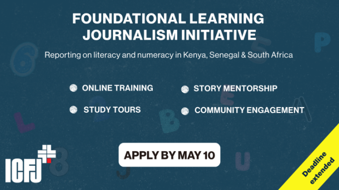 icfj-foundational-learning-journalism-initiative-2026:-reporting-on-literacy-and-numeracy-in-kenya,-senegal-and-south-africa