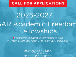scholars-at-risk-(sar)-academic-freedom-fellowships-2026-2027-(up-to-$8,000)