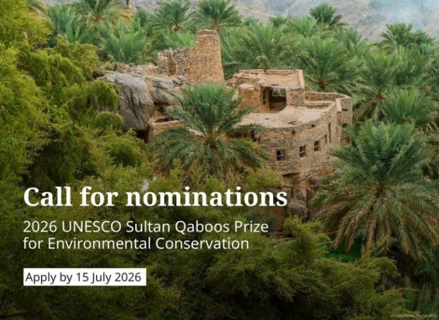 unesco-sultan-qaboos-prize-for-environmental-conservation-2026-($100,000-award)