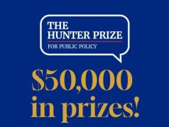 Hunter Prize for Public Policy 2026 ($50,000 in cash prizes) hunter-prize-for-public-policy-2026-($50,000-in-cash-prizes)