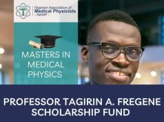 Professor Tagirin A. Fregene Scholarship Fund for Masters in Medical Physics 2026 professor-tagirin-a.-fregene scholarship-fund-for-masters-in-medical-physics-2026