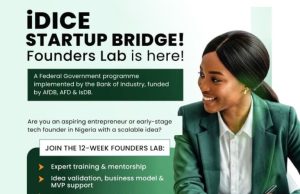 iDICE Startup Bridge Founders Lab 2026 (up to ₦10,000,000) idice-startup-bridge founders lab-2026-(up-to-₦10,000,000)