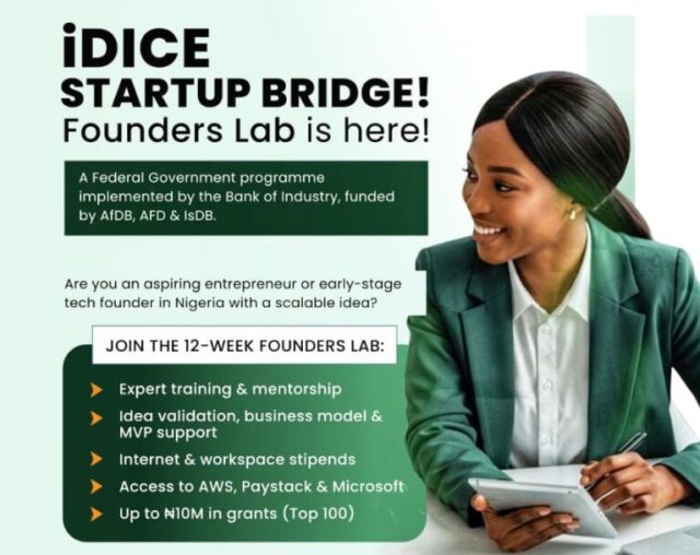 idice-startup-bridge founders lab-2026-(up-to-₦10,000,000)