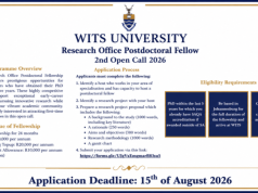 The University of the Witwatersrand (Wits) Opens Its 2026 Fully Funded Postdoctoral Fellowship Call — Opportunities Span AI, Genomics, Education and Mining the-university-of-the-witwatersrand-(wits)-opens-its-2026-fully-funded-postdoctoral-fellowship-call-—-opportunities-span-ai,-genomics,-education-and-mining