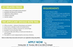 Apply Now for the MICT SETA and SAMDDRA 12-Month ICT Internship for Gauteng Graduates apply-now-for-the-mict-seta-and-samddra-12-month-ict-internship-for-gauteng-graduates