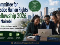 Committee for Justice (CFJ) Human Rights Fellowship 2026 in Nairobi: Paid 6 -Month Opportunity for Young Human Rights Professionals committee-for-justice-(cfj)-human-rights-fellowship-2026-in-nairobi:-paid-6-month-opportunity-for-young-human-rights-professionals