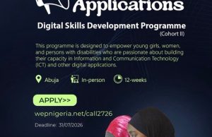 WEP Opens Applications for Free Digital Skills Development Programme for Young Women and Persons with Disabilities – Apply By 31 July 2026 wep-opens-applications-for-free-digital-skills-development-programme-for-young-women-and-persons-with-disabilities-–-apply-by-31-july-2026