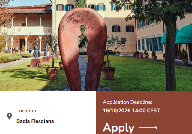 european-university-institute-max-weber-postdoctoral-fellowships-2026/2027-open-for-global-researchers