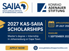 Applications Open for 2027 KAS-SAIIA Scholarships in South Africa | Fully Funded Master’s and Internship Programme applications-open-for-2027-kas-saiia-scholarships-in-south-africa-|-fully-funded-master’s-and-internship-programme