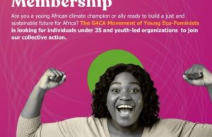 Call for Participation: G4CA Movement Opens Call for Membership for Young Eco-Feminist Climate Justice Leaders in Africa call-for-participation:-g4ca-movement-opens-call-for-membership-for-young-eco-feminist-climate-justice-leaders-in-africa