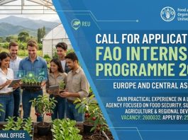 fao-opens-internship-applications-for-europe-and-central-asia-regional-office:-apply-by-25-aug-2026