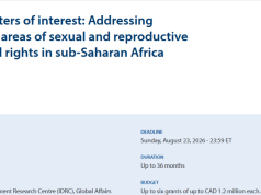 Funding Alert: Up to CAD 1.2 Million Available for Sexual and Reproductive Health Research Projects Across Sub-Saharan Africa funding-alert:-up-to-cad-1.2-million-available-for-sexual-and-reproductive-health-research-projects-across-sub-saharan-africa