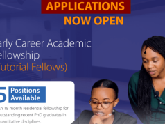 AIMS Research and Innovation Centre Recruiting 5 Early Career Academic Fellows (Tutorial Fellows) in Nairobi, Kenya | Apply Now aims-research-and-innovation-centre-recruiting-5-early-career-academic-fellows-(tutorial-fellows)-in-nairobi,-kenya-|-apply-now