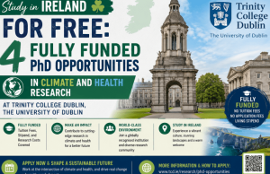 Study in Ireland for Free: 4 Fully Funded PhD Opportunities in Climate and Health Research at Trinity College Dublin, the University of Dublin study-in-ireland-for-free:-4-fully-funded-phd-opportunities-in-climate-and-health-research-at-trinity-college-dublin,-the-university-of-dublin