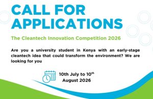 KCIC Opens Applications for 2026 Cleantech Innovation Competition to Support Kenya’s Green Entrepreneurs kcic-opens-applications-for-2026-cleantech-innovation-competition-to-support-kenya’s-green-entrepreneurs