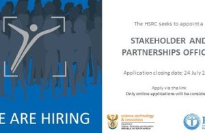 HSRC is Hiring a Permanent Stakeholder and Partnership Officer in South Africa: Apply by 24 July 2026 hsrc-is-hiring-a-permanent-stakeholder-and-partnership-officer-in-south-africa:-apply-by-24-july-2026