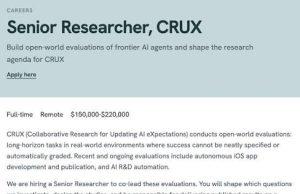 CRUX Announces Remote Senior Researcher Opportunity with Salary of Up to $220,000 crux-announces-remote-senior-researcher-opportunity-with-salary-of-up-to-$220,000