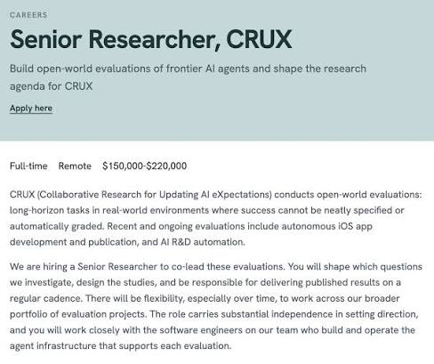 crux-announces-remote-senior-researcher-opportunity-with-salary-of-up-to-$220,000 crux-announces-remote-senior-researcher-opportunity-with-salary-of-up-to-$220,000