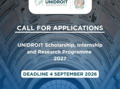 International Institute for the Unification of Private Law (UNIDROIT) Announces 2027 Research Scholarship Programme for Global Scholars international-institute-for-the-unification-of-private-law-(unidroit)-announces-2027-research-scholarship-programme-for-global-scholars