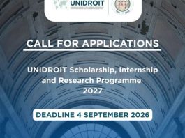 International Institute for the Unification of Private Law (UNIDROIT) Announces 2027 Research Scholarship Programme for Global Scholars international-institute-for-the-unification-of-private-law-(unidroit)-announces-2027-research-scholarship-programme-for-global-scholars