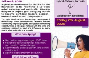 Applications are Now Open for the Girls for the Boardroom (G4B) Fellowship 2026, a 10-week Global Leadership & Mentorship Programme applications-are-now-open-for-the-girls-for-the-boardroom-(g4b)-fellowship-2026,-a-10-week-global-leadership-&-mentorship-programme