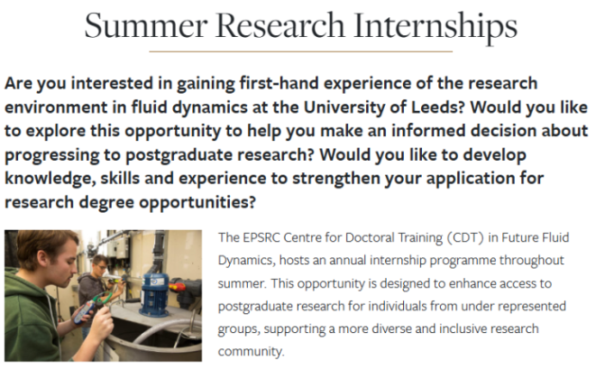 university-of-leeds-epsrc-future-fluid-dynamics-summer-research-internships-2027:-paid-research-opportunity-for-aspiring-postgraduate-students university-of-leeds-epsrc-future-fluid-dynamics-summer-research-internships-2027:-paid-research-opportunity-for-aspiring-postgraduate-students