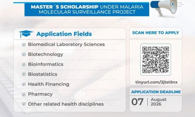 call-for-applications:-fully-funded-master’s-scholarship-for-malaria-molecular-surveillance-project-2026