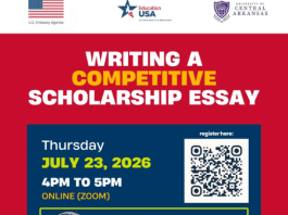 American Center Kampala to Host Free Information Session on Writing Competitive Scholarship Essays – Event Date 23 July 2026 american-center-kampala-to-host-free-information-session-on-writing-competitive-scholarship-essays-–-event-date-23-july-2026