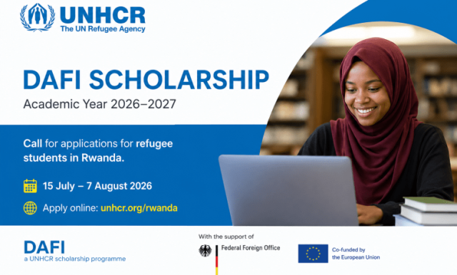 unhcr-opens-applications-for-dafi-scholarship-programme-2026–2027-for-refugees-and-asylum-seekers-in-rwanda