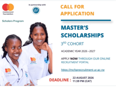 Call for Applications: Mastercard Foundation Scholars Program at University of Rwanda – Postgraduate Scholarships for 2026–2027 call-for-applications:-mastercard-foundation-scholars-program-at-university-of-rwanda-–-postgraduate-scholarships-for-2026–2027