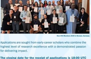 Global Young Academy Opens Applications for 2027 Cohort of Outstanding Early-Career Researchers global-young-academy-opens-applications-for-2027-cohort-of-outstanding-early-career-researchers